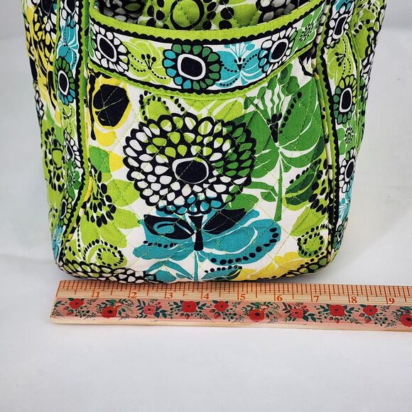 Vera Bradley Retired Limes Up Green Large Weekender Get Going Tote Bag RARE - Picture 10 of 11